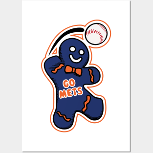 New York Mets Gingerbread Man Posters and Art